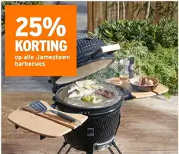 GAMMA 25% KORTING op alle Jamestown barbecues aanbieding