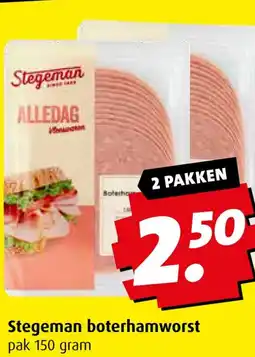 Boni Stegeman boterhamworst aanbieding