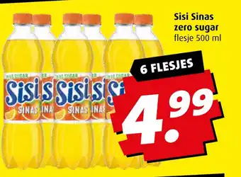 Boni Sisi Sinas zero sugar aanbieding