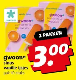 Boni gwoono sinas vanille ijsjes aanbieding
