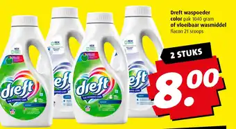 Boni Dreft waspoeder color aanbieding