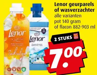 Boni Lenor geurparels of wasverzachter aanbieding