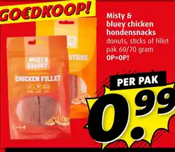 Boni Misty & bluey chicken hondensnacks aanbieding