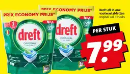 Boni Dreft all in one vaatwastabletten aanbieding