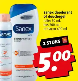 Boni Sanex deodorant of douchegel aanbieding