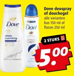 Boni Dove deospray of douchegel aanbieding