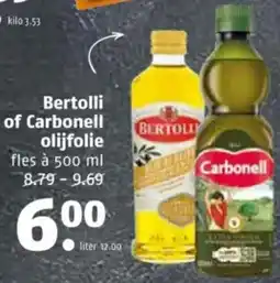 Poiesz Bertolli of Carbonell olijfolie aanbieding