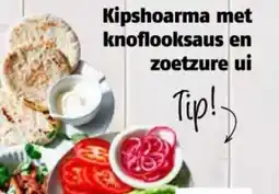 Poiesz Kipshoarma met knoflooksaus en zoetzure ui aanbieding