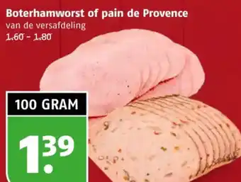 Poiesz Boterhamworst of pain de Provence aanbieding