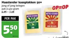 Poiesz Maaslander kaasplakken 50+ aanbieding