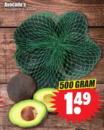 Dirk Avocado's 500g aanbieding