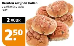 Poiesz Krenten rozijnen bollen aanbieding
