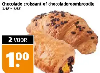 Poiesz Chocolade croissant of chocoladeroombroodje aanbieding
