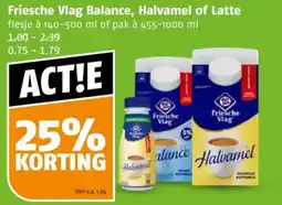 Poiesz Friesche Vlag Balance, Halvamel of Latte aanbieding