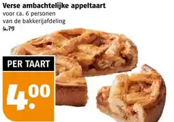 Poiesz Verse ambachtelijke appeltaart aanbieding