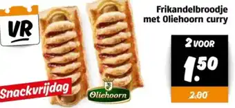 Poiesz Frikandelbroodje met Oliehoorn curry aanbieding