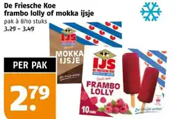 Poiesz De Friesche Koe frambo lolly of mokka ijsje aanbieding