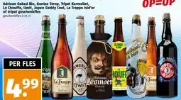 Poiesz Adriean Oaked Bio, Gentse Strop, Tripel Karmeliet,La Chouffe, IJwit,Jopen Daddy Cool,La Trappe Isid'or of tripel geschenkfles aanbieding