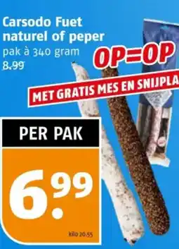 Poiesz Carsodo Fuet naturel of peper aanbieding