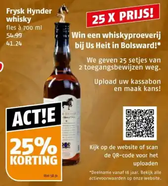 Poiesz Frysk Hynder whisky aanbieding