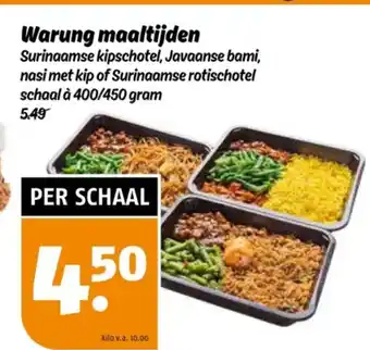 Poiesz Warung maaltijden aanbieding
