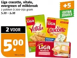 Poiesz Liga cracotte, vitalu, evergreen of milkbreak aanbieding