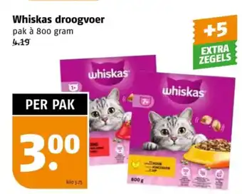 Poiesz Whiskas droogvoer aanbieding