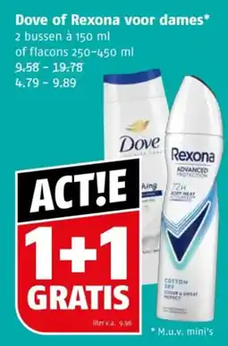 Poiesz Dove of Rexona voor dames aanbieding