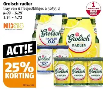 Poiesz Grolsch radler aanbieding