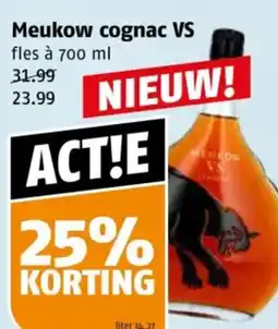 Poiesz Meukow cognac VS aanbieding