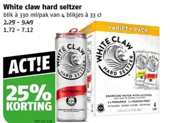 Poiesz White claw hard seltzer aanbieding