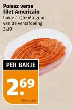 Poiesz Poiesz verse filet Americain aanbieding