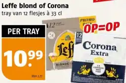 Poiesz Leffe blond of Corona aanbieding
