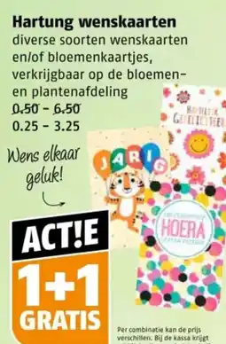Poiesz Hartung wenskaarten aanbieding