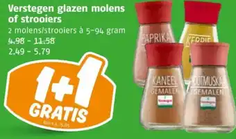 Poiesz Verstegen glazen molens of strooiers aanbieding