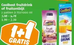 Poiesz Coolbest fruitdrink of fruitontbijt aanbieding