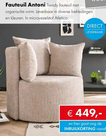 Woonsquare Fauteuil Antoni aanbieding