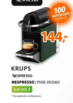 Expert Nespresso Pixie XN3063 aanbieding