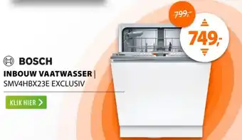 Expert BOSCH Inbouw vaatwasser aanbieding
