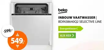 Expert Beko Inbouw vaatwasser aanbieding