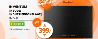 Expert Inventum Inbouw inductiekookplaat IKI7735 aanbieding