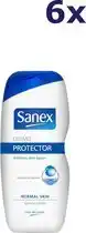 Bol.com Sanex Douchegel - Dermo Protector - Voordeelverpakking 6 x 250 ML aanbieding