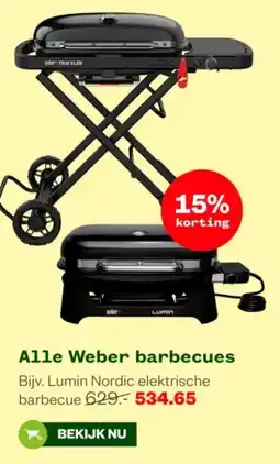 Welkoop Alle Weber barbecues aanbieding