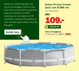 Welkoop Intex Prism frame pool set Ø 305 cm aanbieding