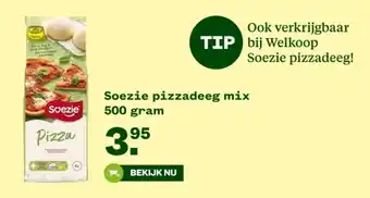 Welkoop Soezie pizzadeeg mix aanbieding