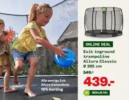 Welkoop Exit inground trampoline aanbieding