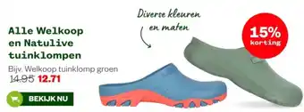 Welkoop Alle Welkoop en Natulive tuinklompen aanbieding