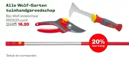 Welkoop Alle Wolf-Garten tuinhandgereedschap aanbieding