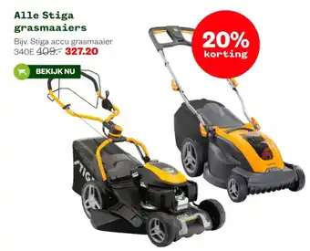 Welkoop Alle Stiga grasmaaiers aanbieding
