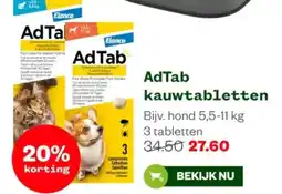 Welkoop AdTab kauwtabletten aanbieding